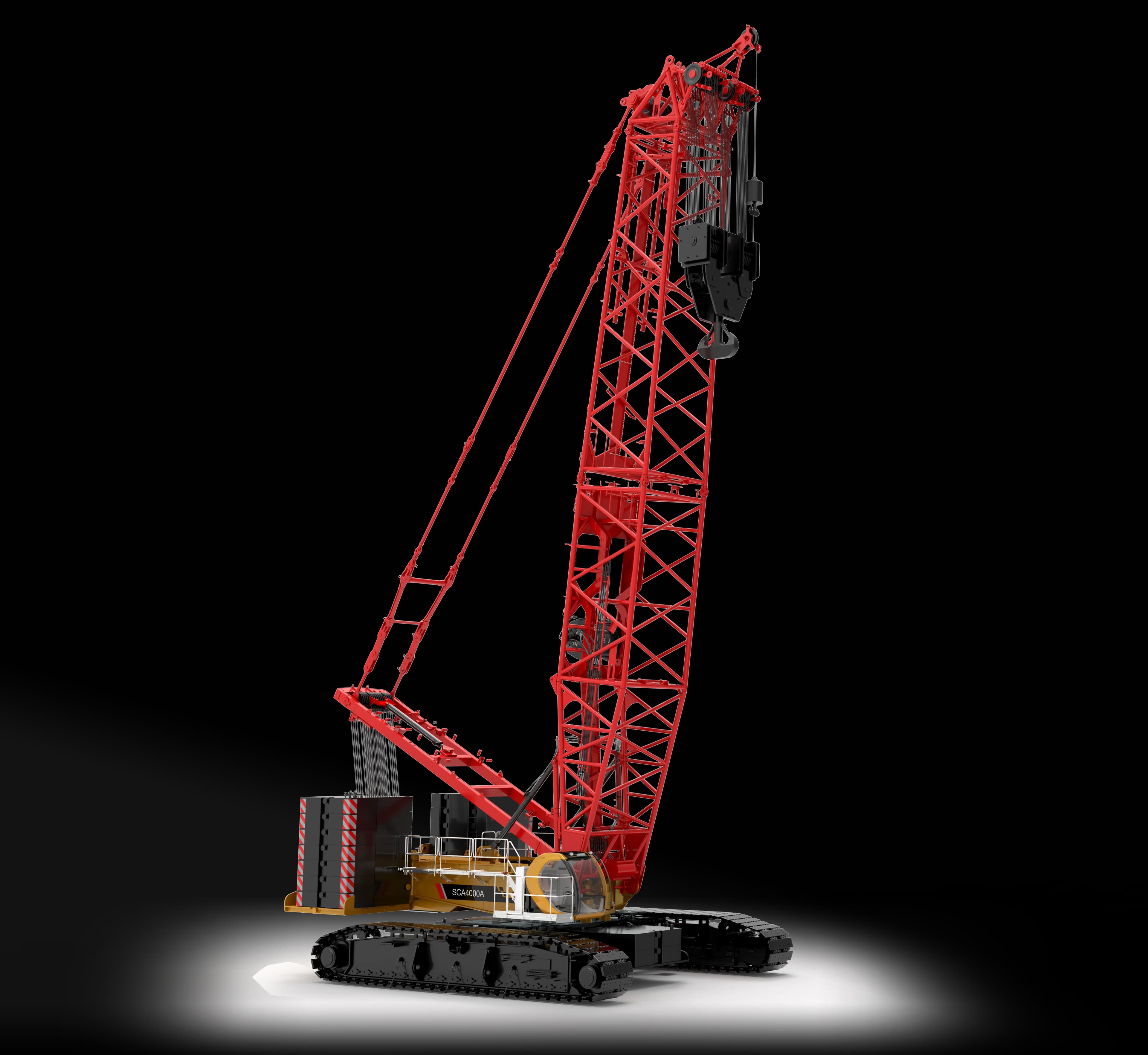 Grue sur Chenilles – Flèche Treillis - Plus de 350T
