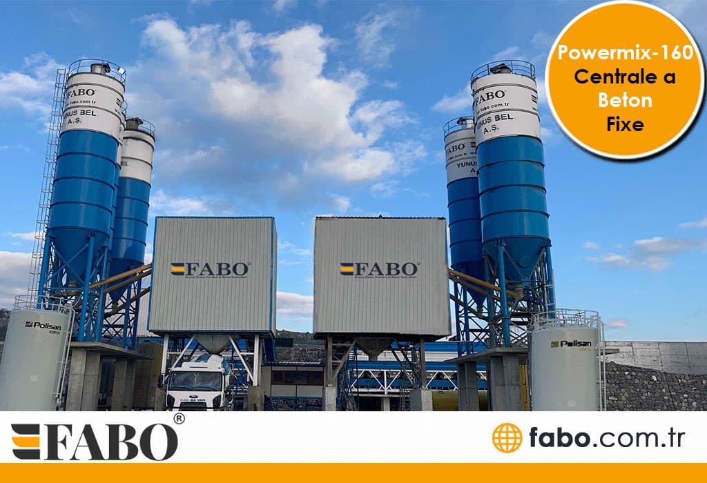 Powermix-160 Centrale a Beton Fixe
