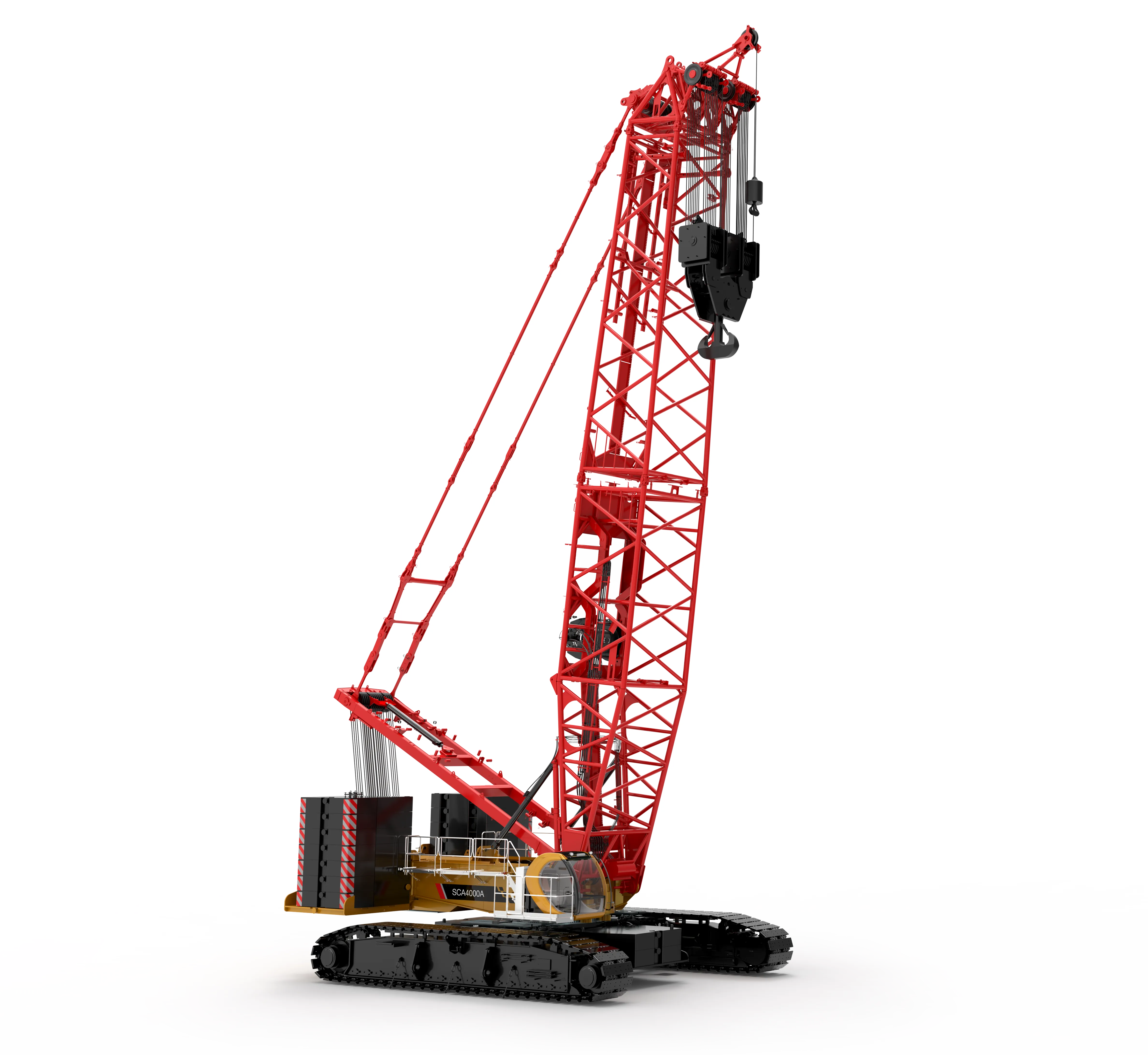 Grue sur Chenilles – Flèche Treillis - Plus de 350T